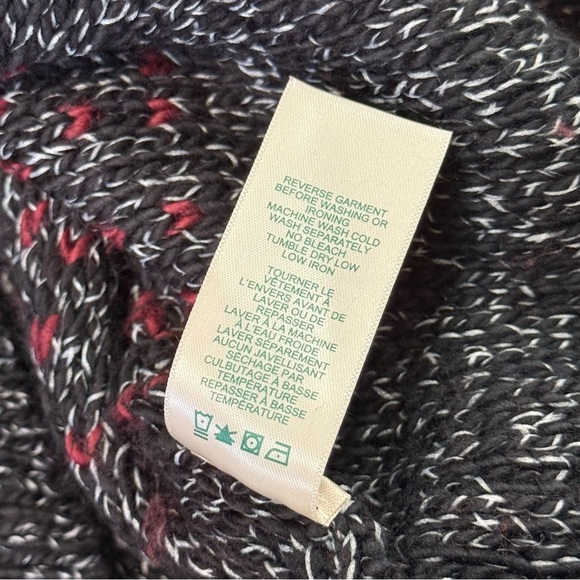 Roots Burgundy Gray Ombre Knit Sweater Dress Medium - Picture 10 of 13